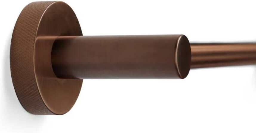 Blue Label Handdoekhouder Vida Facet | Wandmontage | 60 cm | Messing | Rond | Brons PVD