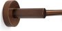 Blue Label Handdoekhouder Vida Facet | Wandmontage | 60 cm | Messing | Rond | Brons PVD - Thumbnail 1