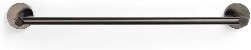 Blue Label Handdoekhouder Vida Facet | Wandmontage | 60 cm | Messing | Rond | Gunmetal PVD