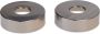Blue Label Kraanrozet 2 stuks | 74 mm | 3 4 + schroefrozet | Messing | Geborsteld nikkel PVD - Thumbnail 1