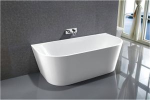 Blue Label Rasmus half-vrijstaand bad 180x80 cm mat wit