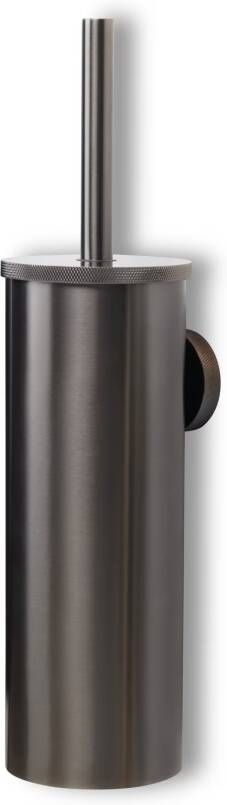 Blue Label Toiletborstel Vida Facet | Wandmontage | Incl.Houder | Messing | Gunmetal PVD
