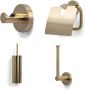 Blue Label Vida toilet accessoire set Geborsteld goud PVD - Thumbnail 1