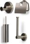 Blue Label Vida toilet accessoire set geborsteld nikkel PVD - Thumbnail 1