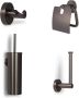 Blue Label Vida toilet accessoire set Gunmetal PVD - Thumbnail 1