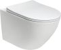 Blue Label Wandcloset Blue HAV | 53 cm | Rimless | Spinflush spoeltechniek | Incl.Toiletzitting | Keramiek | Glans wit - Thumbnail 1