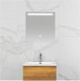 By Goof Badkamerspiegel Aras | 60x60 cm | Vierkant | Indirecte LED verlichting | Touch button | Met verwarming - Thumbnail 1