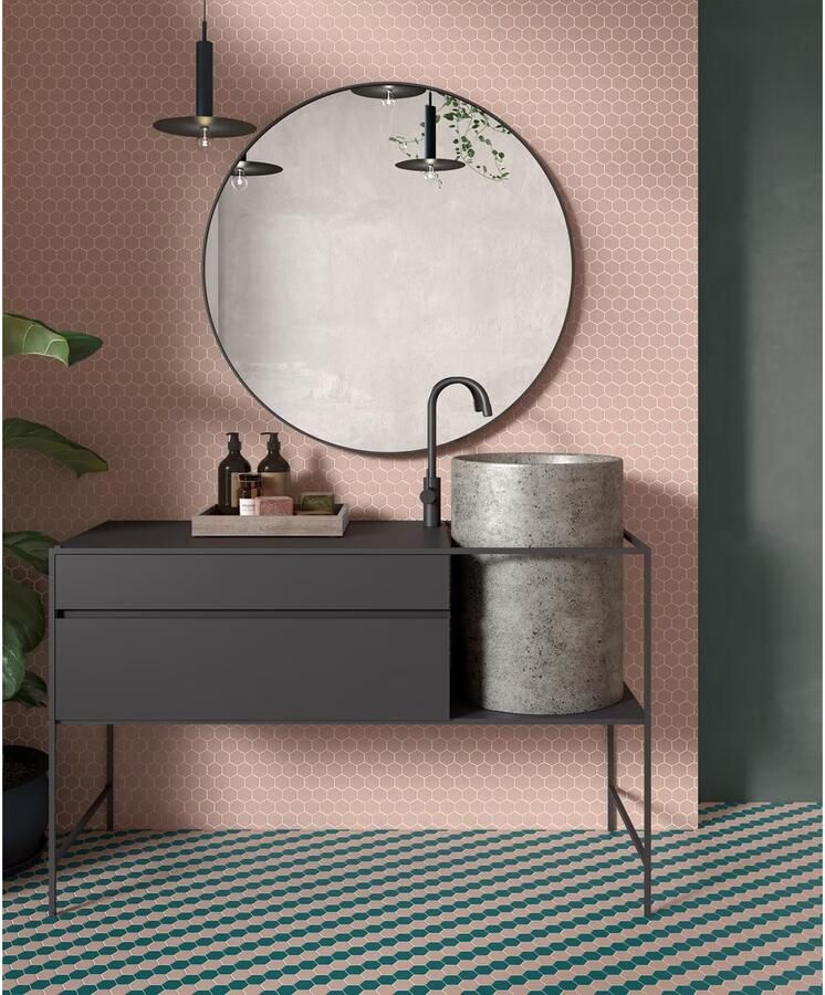 By Goof mozaiek hexagon 3.5x3.5cm pink - Foto 2