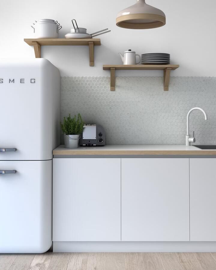 By Goof Mozaiek Wandtegel | 3.5x3.5 cm | Mozaiek | Mat Wit - Foto 2