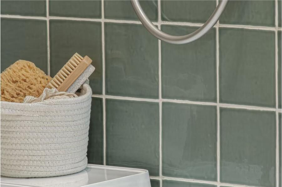 By Goof Oud Hollandse Witjes Wandtegel | 13x13 cm | Vintage | Glans Jade