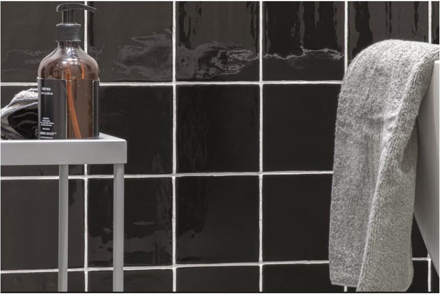 By Goof Oud Hollandse Witjes Wandtegel | 13x13 cm | Vintage | Glans zwart - Foto 2