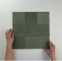By Goof Moos Wandtegel | 13x13 cm | Vintage | Glans Groen - Thumbnail 1
