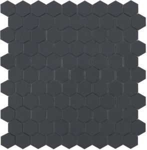 By Goof mozaiek hexagon 3.5x3.5 cm dark grey