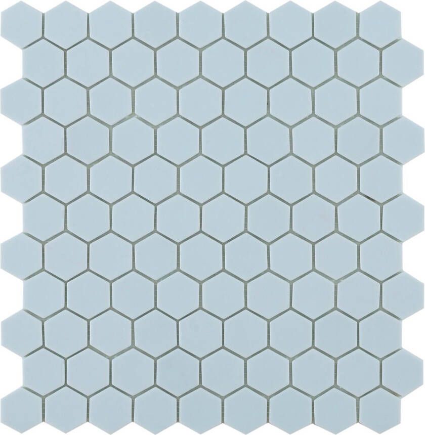 By Goof mozaiek hexagon 3.5x3.5 cm light blue