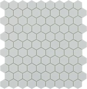 By Goof mozaiek hexagon 3.5x3.5 cm light grey