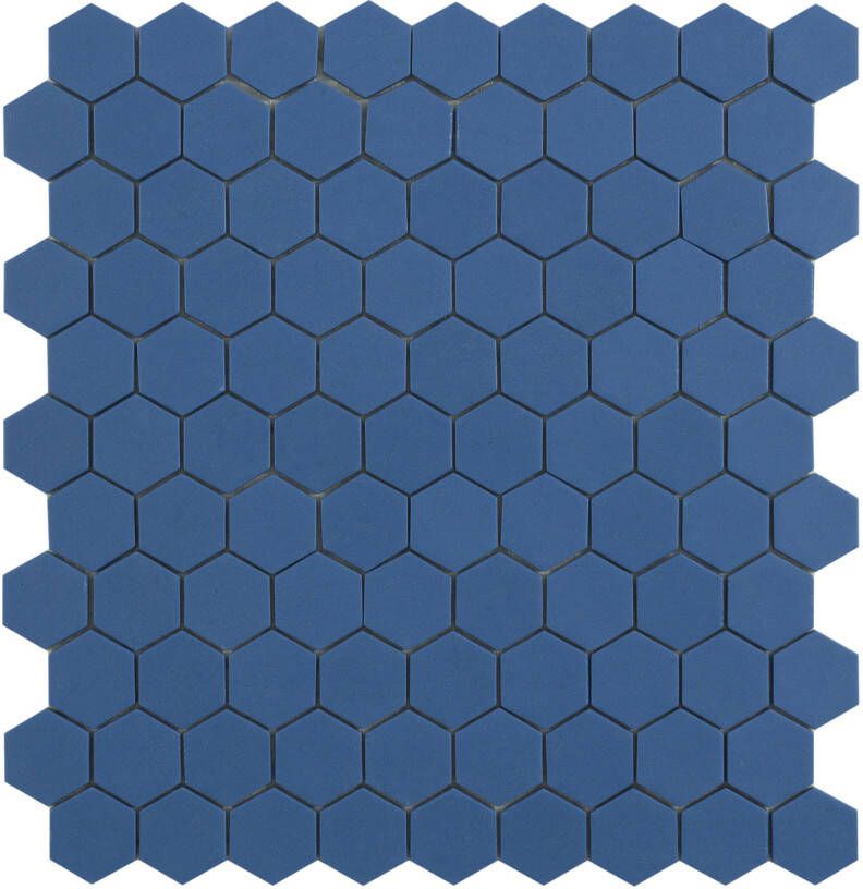 By Goof mozaiek hexagon 3.5x3.5 cm marine blue