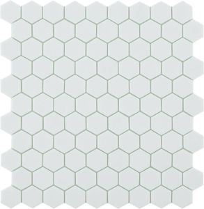 By Goof mozaiek hexagon 3.5x3.5 cm white