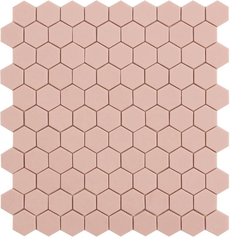 By Goof mozaiek hexagon 3.5x3.5cm pink