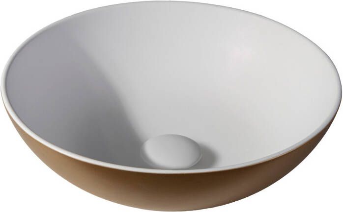 By Goof Waskom Sanne | 38.5 cm | Solid surface | Rond | Goud