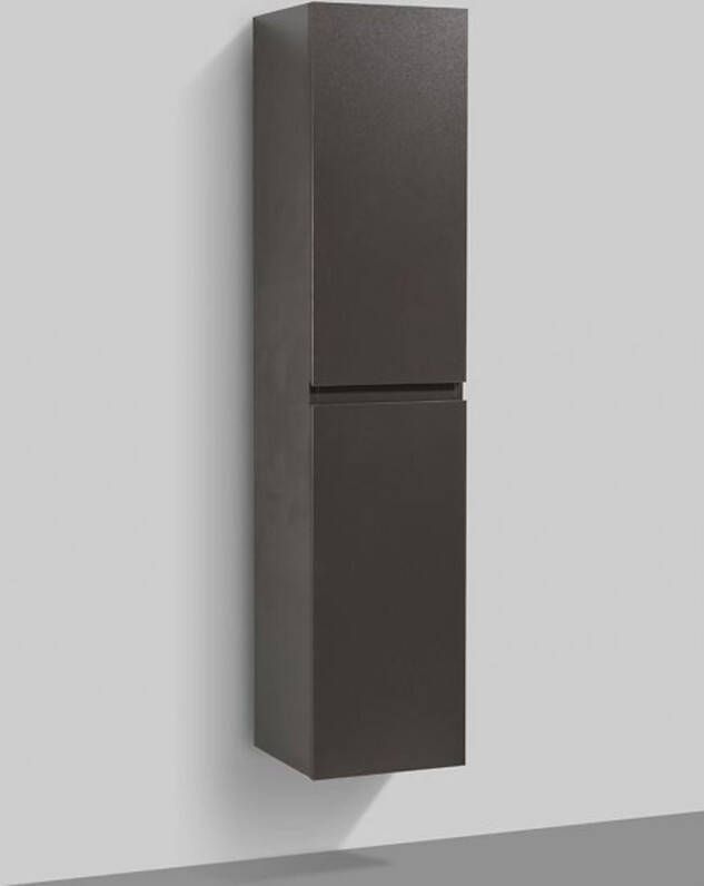 By Goof Tieme kolomkast hangend 160x35x35 cm mdf 2 deuren grijs mat