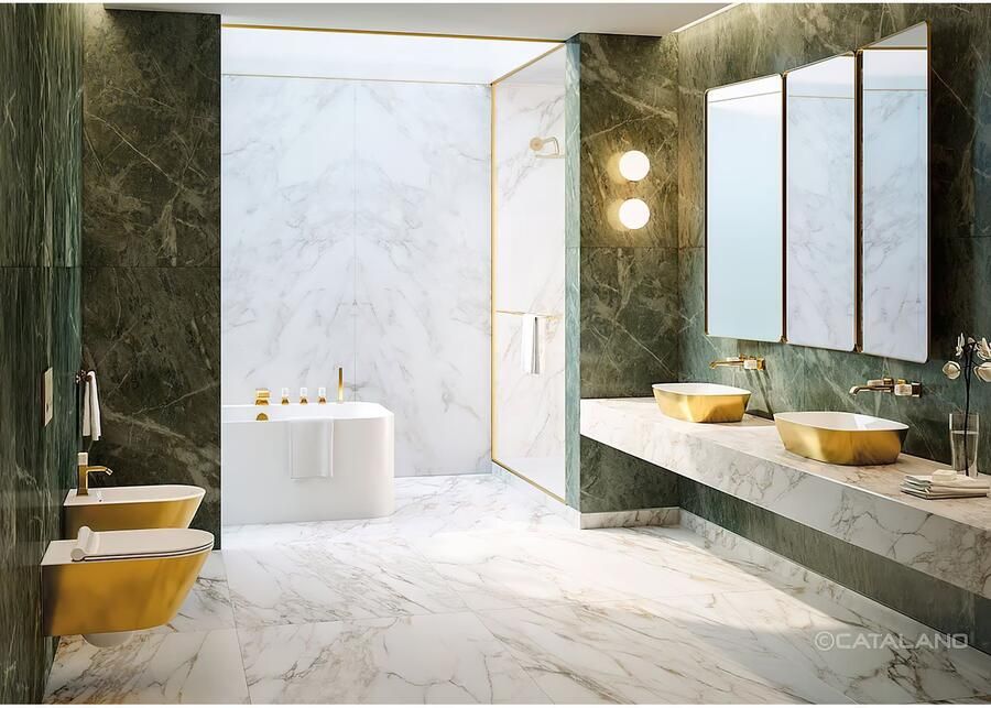 Catalano Bidet toilet Zero | 55 cm | Rimless | Wandhangend | Excl.Toiletzitting | Keramiek | Goud wit - Foto 2