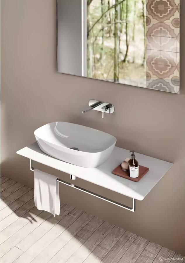 Catalano Green Lux waskom 60x40 cm keramiek glans wit - Foto 2