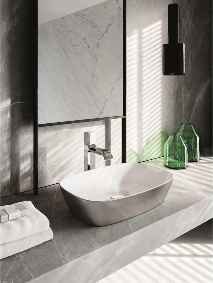 Catalano Green Lux waskom 60x40 cm keramiek silver wit glans - Foto 2