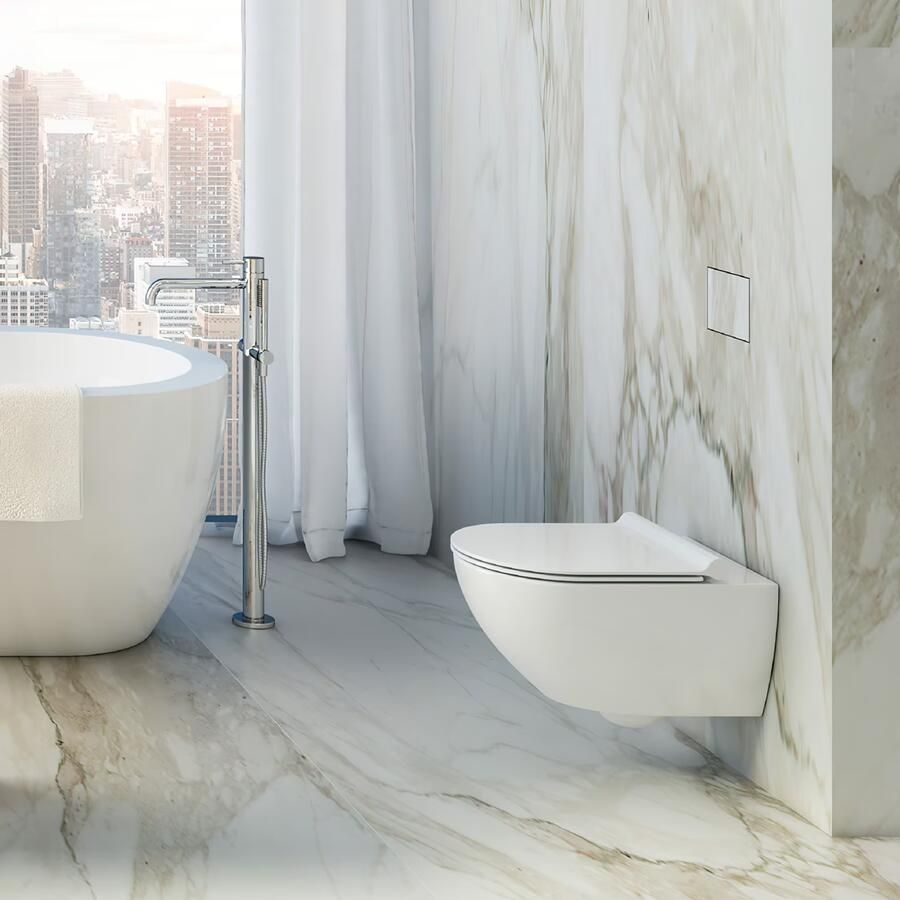 Catalano Wandcloset Sfera | 54.5 cm | Rimless | New Flush | Excl.Toiletzitting | Keramiek | Wit glans - Foto 2