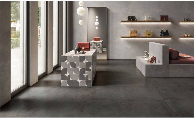 Century Blend Vloertegel | 60x60 cm | Gerectificeerd | Betonlook | Mat Antraciet