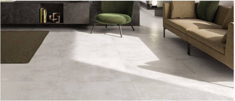 Century Blend Vloertegel | 60x60 cm | Gerectificeerd | Betonlook | Mat Wit