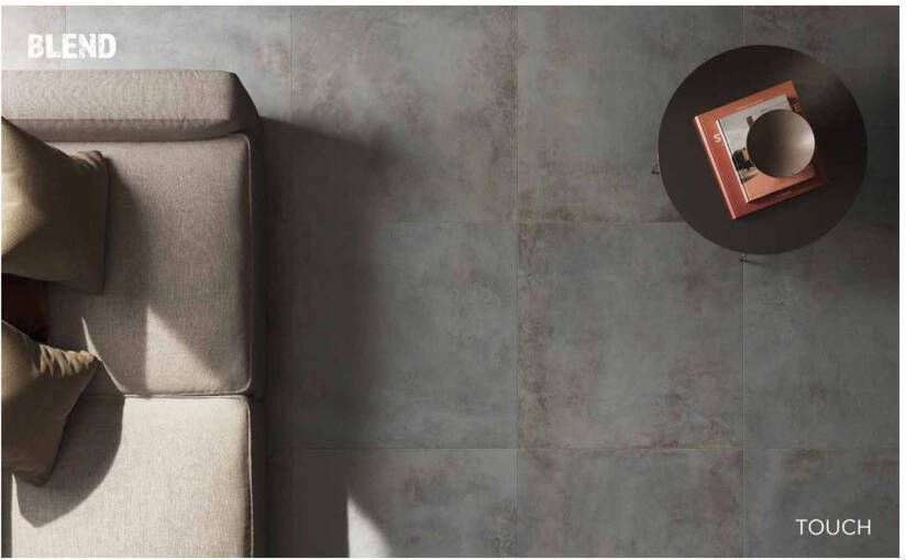 Century Blend Vloertegel | 80x80 cm | Gerectificeerd | Betonlook | Mat Grijs