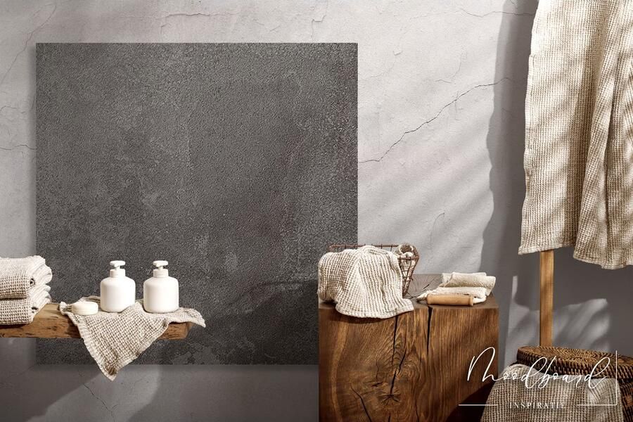 Century Blend Vloertegel | 80x80 cm | Gerectificeerd | Betonlook | Mat Antraciet - Foto 2