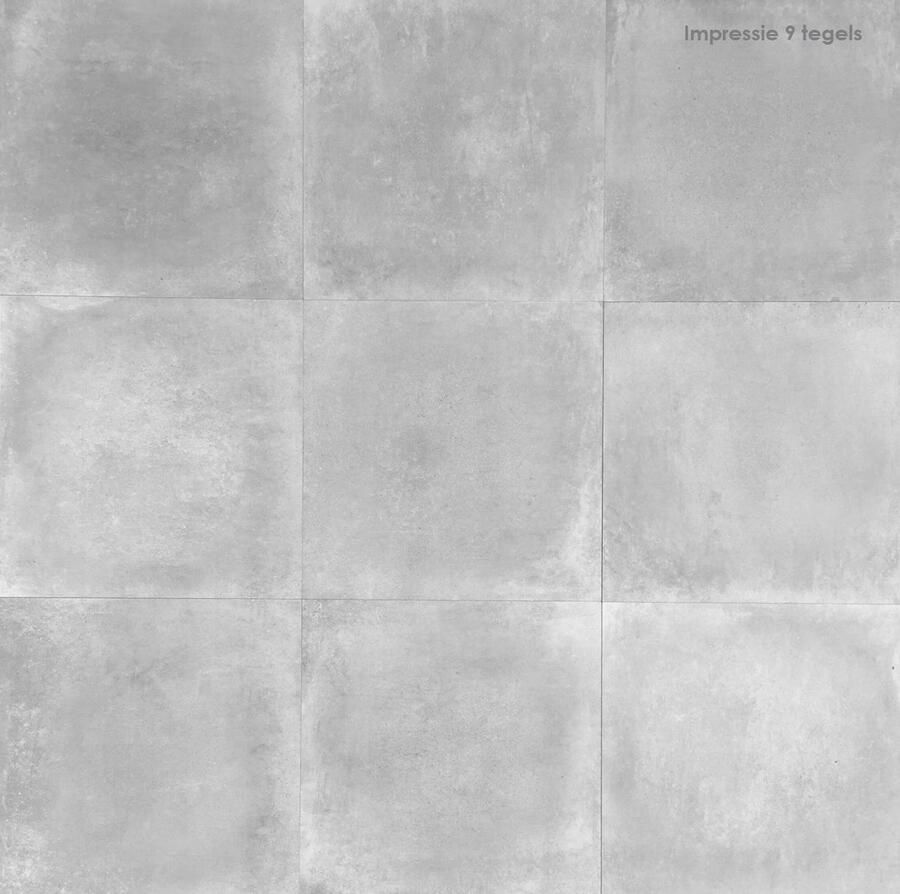 Cerpa Ceramica wand- en vloertegel 58.5x58.5cm 9mm Vierkant gerectificeerd Betonlook Grijs mat SW07310380-1 - Foto 2