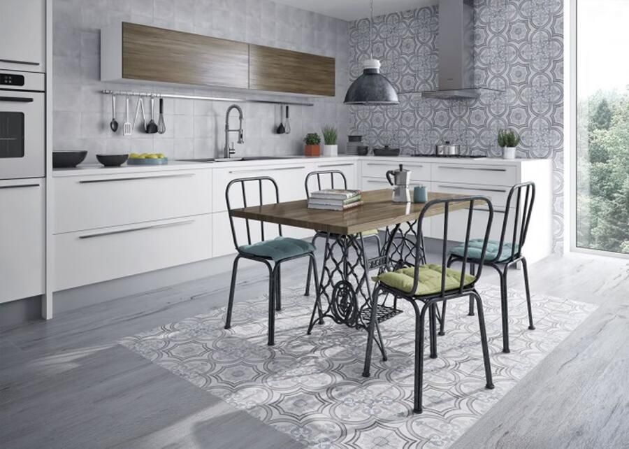 Cifre Ceramica Adobe Decor wand- en vloertegel 20x20cm 8.5mm Vierkant Grijs mat SW07310475-1 - Foto 2