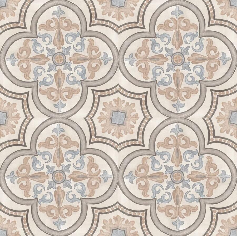 Cifre Ceramica Adobe Decor wand- en vloertegel 20x20cm Vierkant 8.5mm Daiza Ivory SW07310475-5