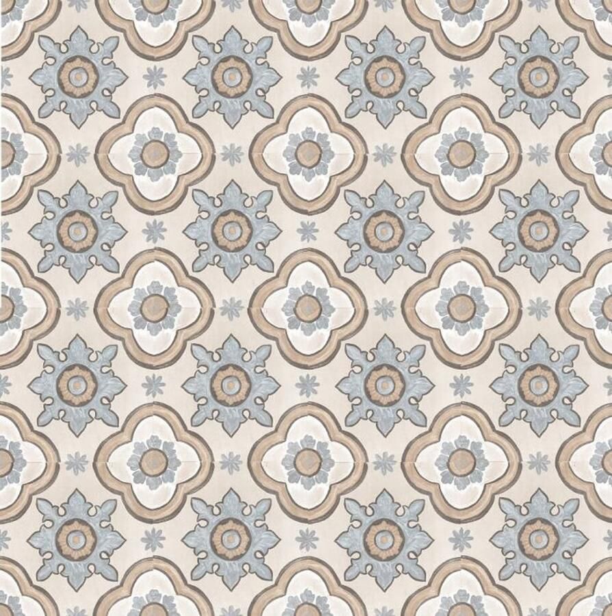 Cifre Ceramica Adobe Decor wand- en vloertegel 20x20cm Vierkant 8.5mm Basma Ivory SW07310475-4