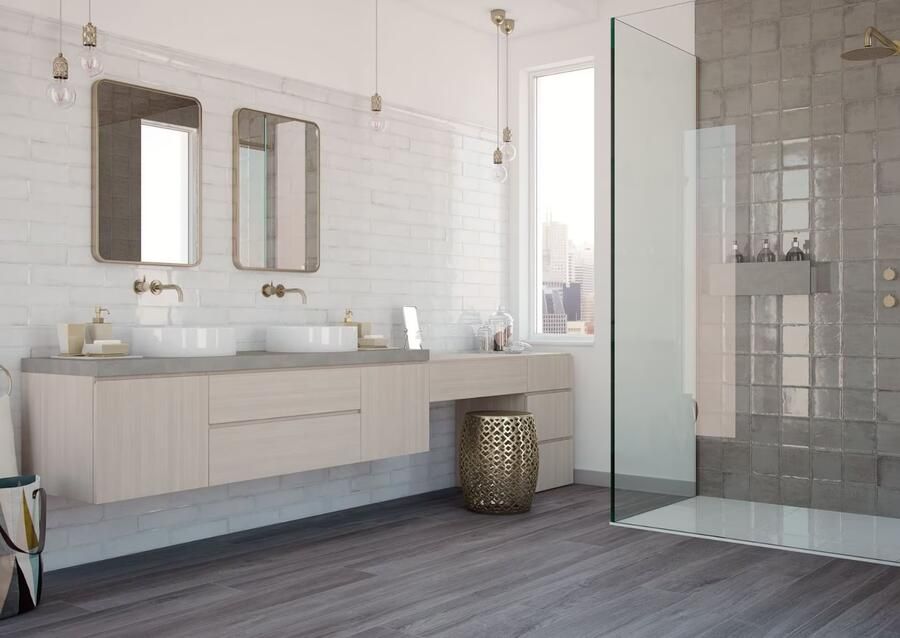 Cifre Ceramica Alchimia wandtegel 7.5x30cm Rechthoek 8.6mm White SW07310345-2 - Foto 2