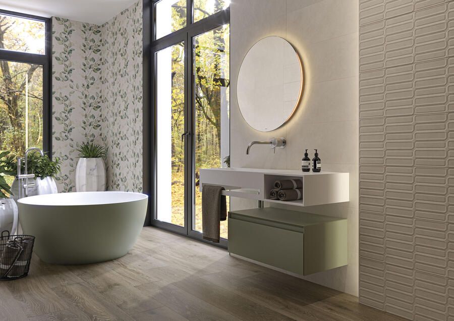 Cifre Cerámica Alure Wandtegel | 30x75 cm | Gerectificeerd | Vintage | Mat Ivoor - Foto 3