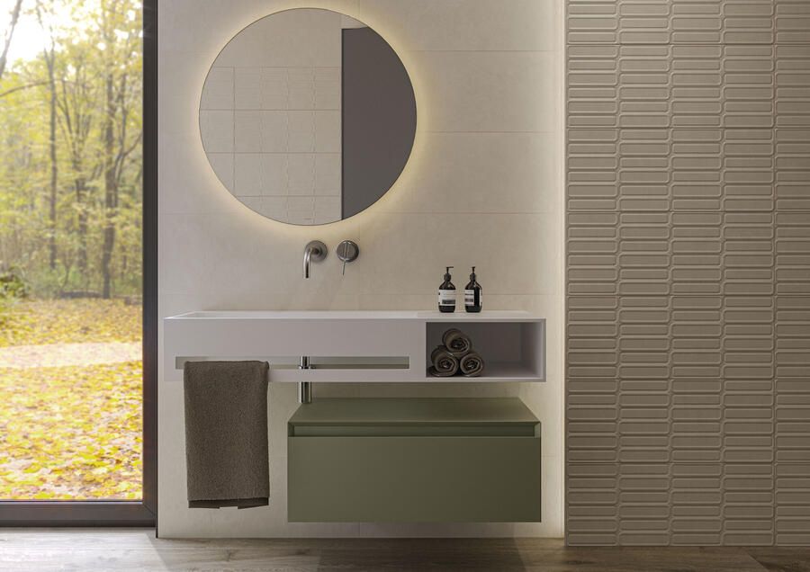 Cifre Cerámica Alure Wandtegel | 30x75 cm | Gerectificeerd | Vintage | Mat Ivoor