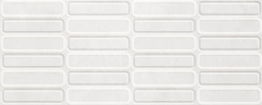 Cifre Cerámica Alure Wandtegel | 30x75 cm | Gerectificeerd | Vintage | Mat Wit