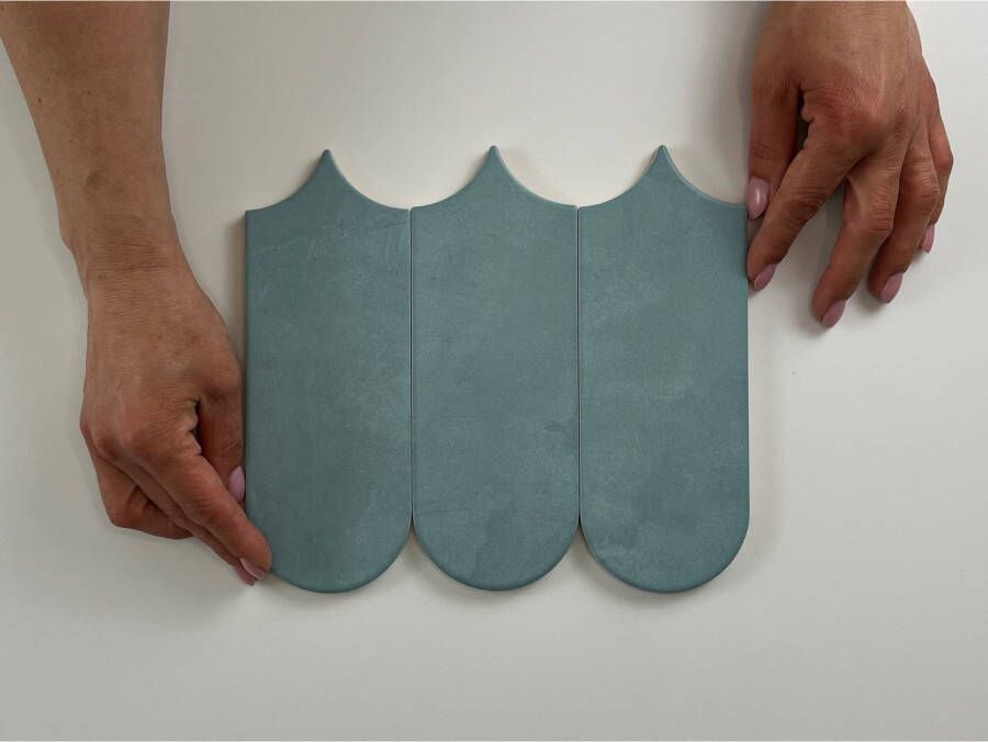 Cifre Cerámica Alure Wandtegel | 8x21.5 cm | Vintage | Mat Blauw