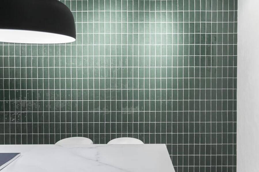 Cifre Ceramica Atlas wandtegel 7.5x15cm 8.5mm Rechthoek Groen glans SW07311170-4 - Foto 2