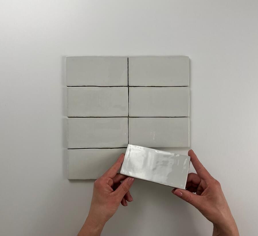 Cifre Ceramica Atlas wandtegel 7.5x15cm 8.5mm Rechthoek Lichtgrijs glans SW07311170-6