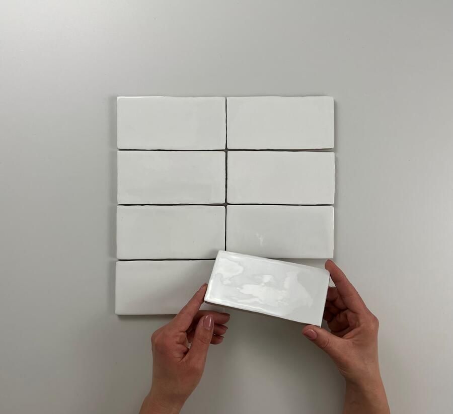 Cifre Ceramica Atlas wandtegel 7.5x15cm 8.5mm Rechthoek Wit glans SW07311170-9 - Foto 2