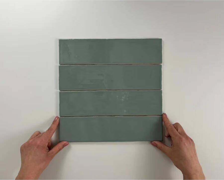 Cifre Ceramica Colonial wandtegel 7.5x30cm 8.6mm Rechthoek Groen glans SW07310860-4 - Foto 4