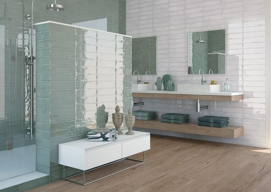 Cifre Ceramica Colonial wandtegel 7.5x30cm 8.6mm Rechthoek Groen glans SW07310860-4 - Foto 5