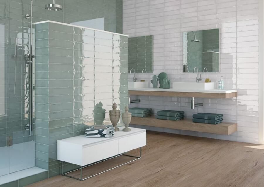 Cifre Ceramica Colonial wandtegel 7.5x30cm Rechthoek 8.6mm White glans SW07310860-8 - Foto 2