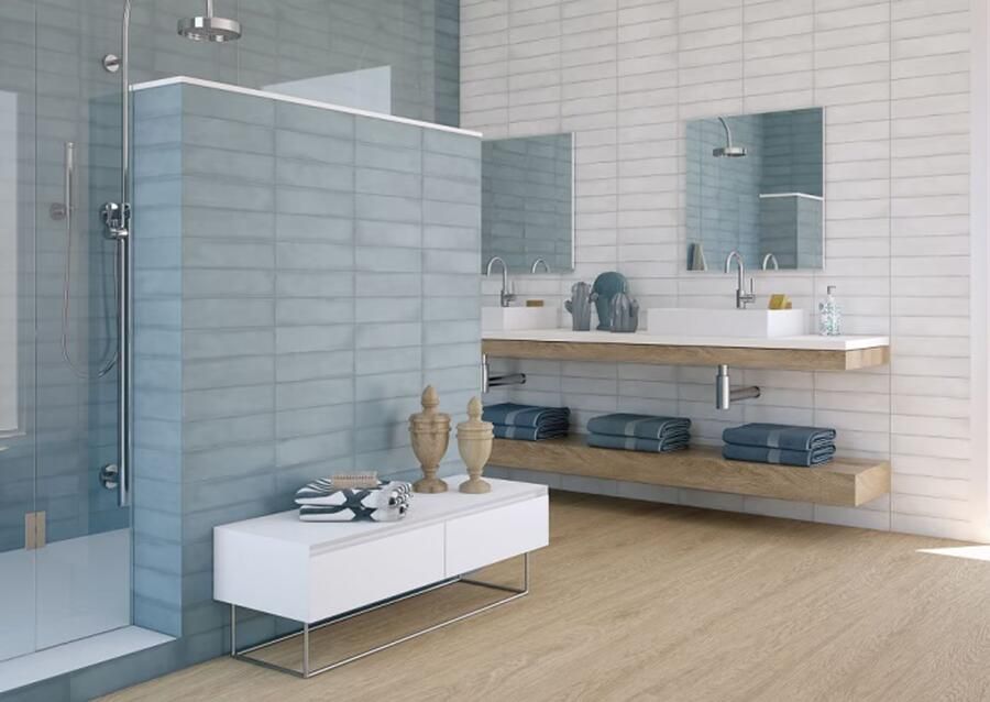 Cifre Ceramica Colonial wandtegel 7.5x30cm Rechthoek 8.6mm White mat SW07310861-8 - Foto 2