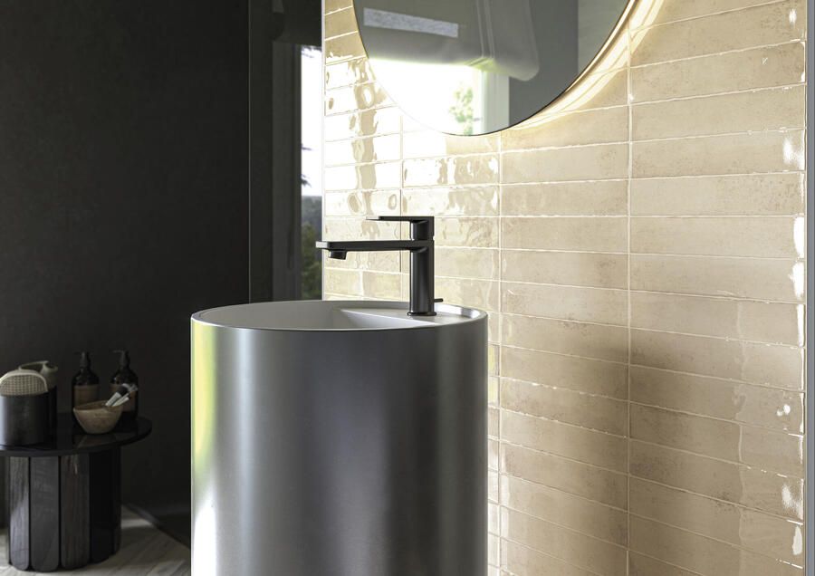 Cifre Cerámica Kalon Wandtegel | 5x25 cm | Vintage | Glans Ivoor - Foto 2