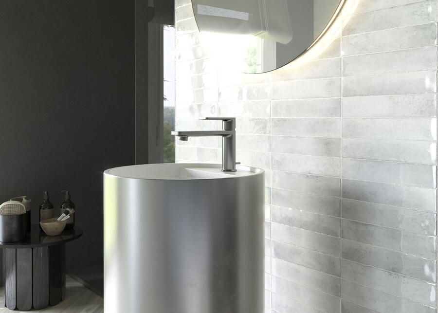 Cifre Cerámica Kalon Wandtegel | 5x25 cm | Vintage | Glans Wit - Foto 2